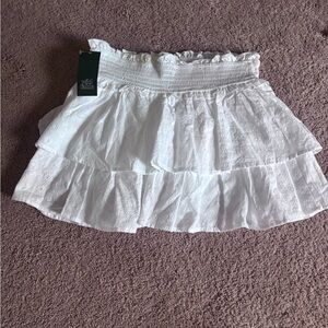 Target White Layered Mini Skirt